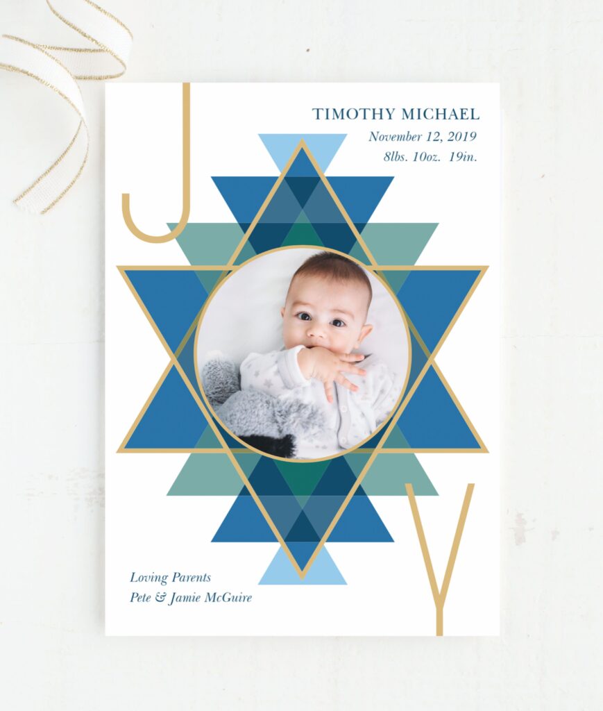 hanukkah cards designed with basic invite