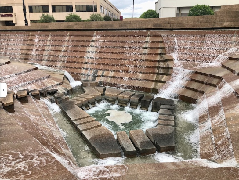 Fort Worth Water Gardens in Downtown