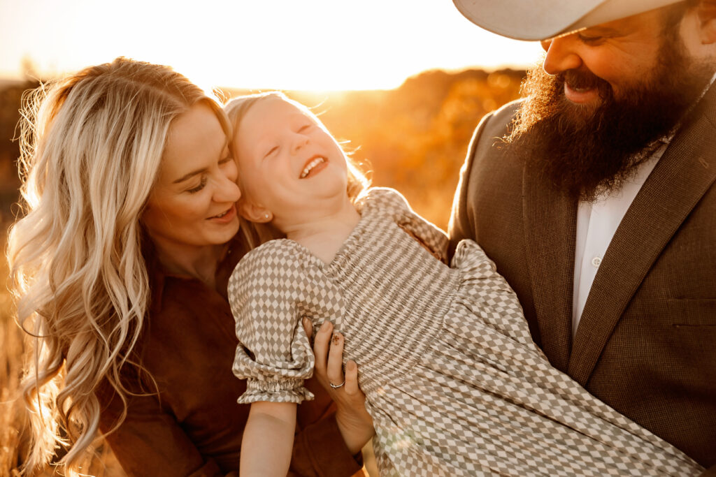 playful moment captured by Fort Worth Family Photographer
